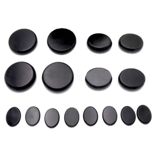 16 Pcs Hot Massage Basalt Stone Volcanic Kit | Rock SPA Oiled Massager Set | Salon & Home Use
