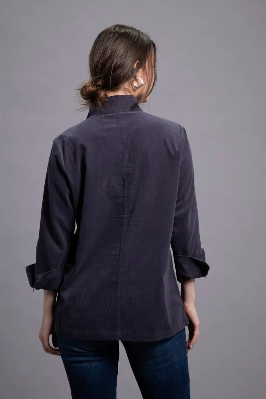 27" Corduroy Hidden Zipper Tunic