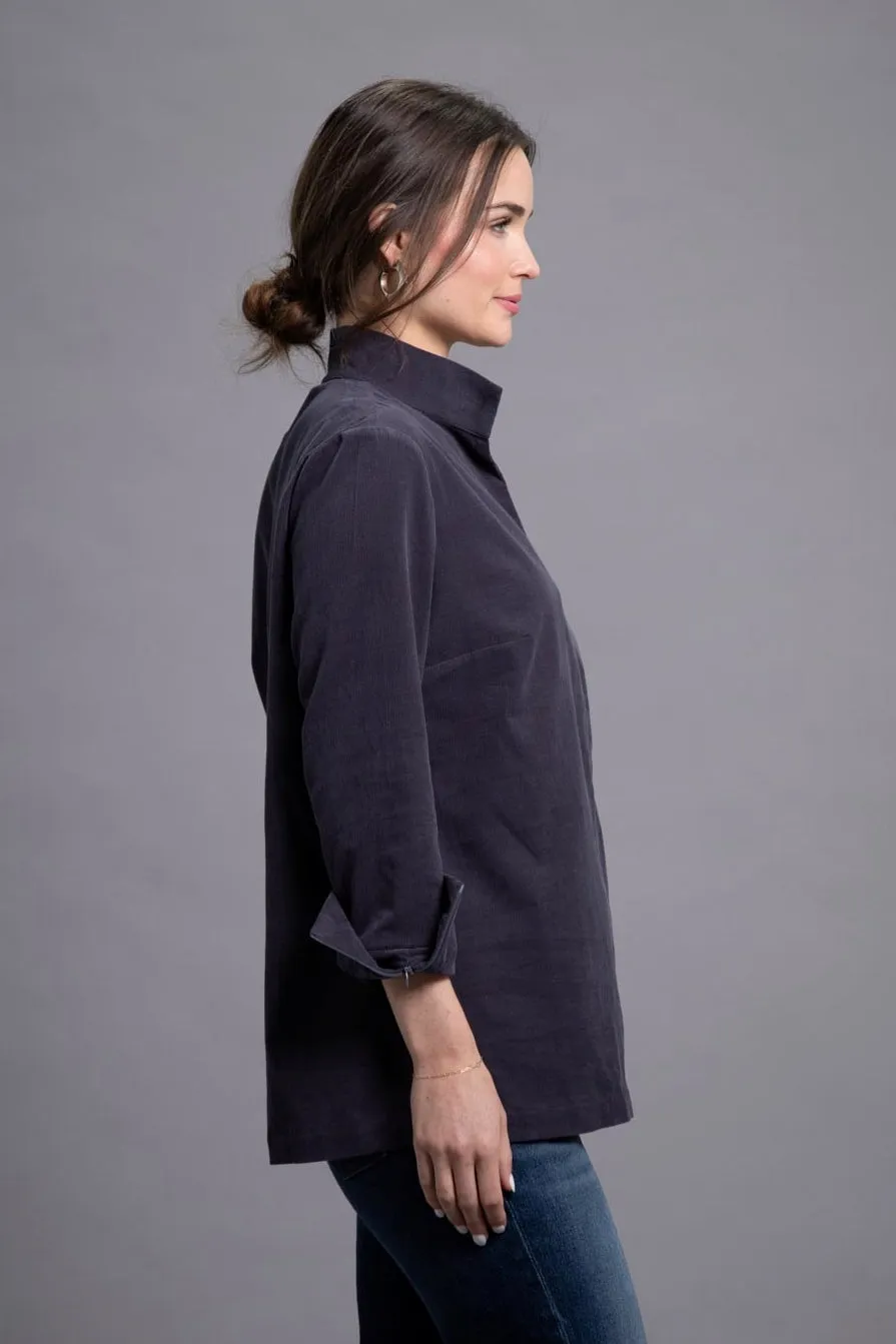 27" Corduroy Hidden Zipper Tunic