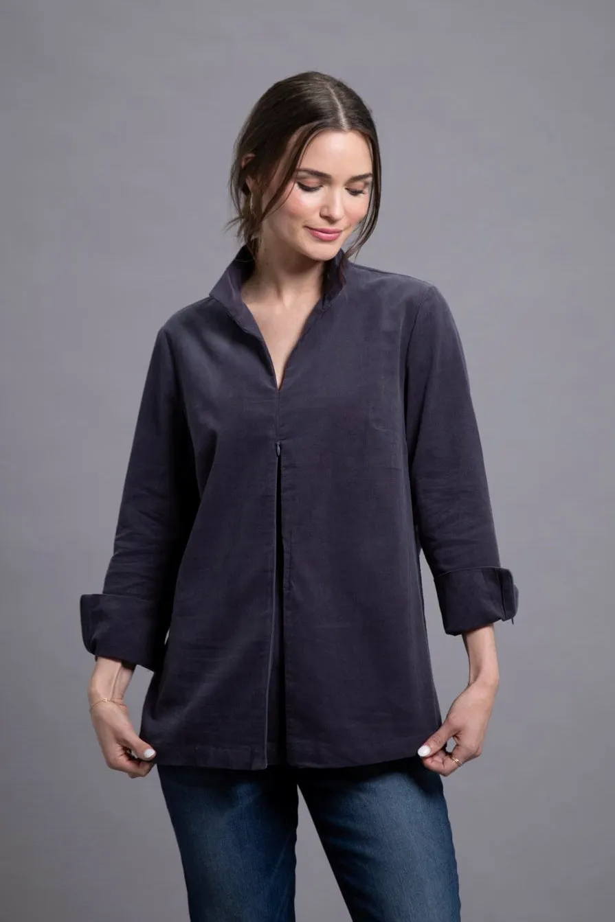 27" Corduroy Hidden Zipper Tunic