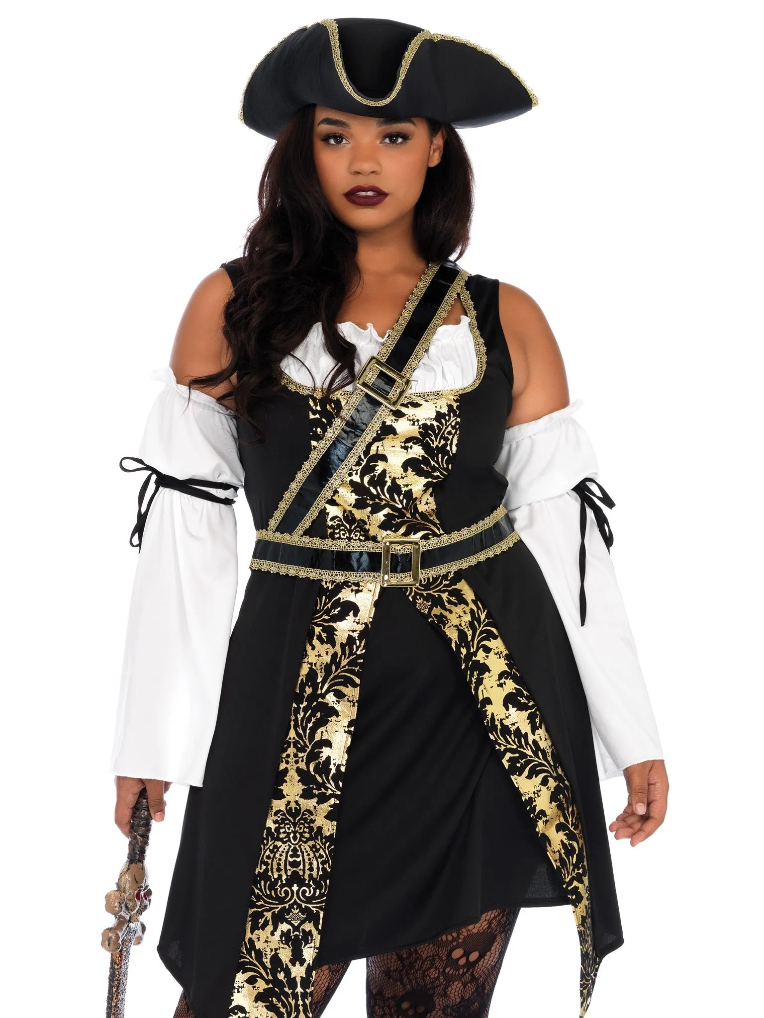 4PC Black Sea Buccaneer Costume
