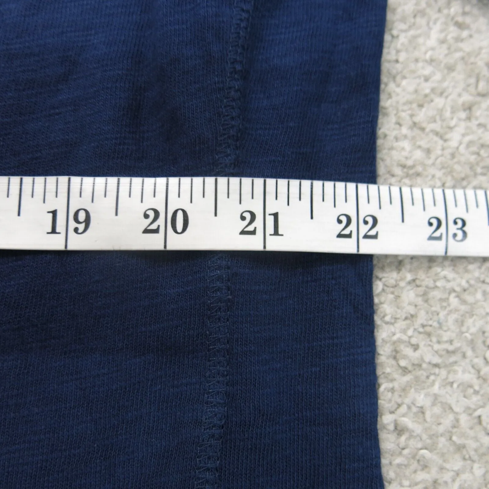 American Eagle Shirt Mens Large Blue Standard Fit Long Sleeve Henley Lightweight