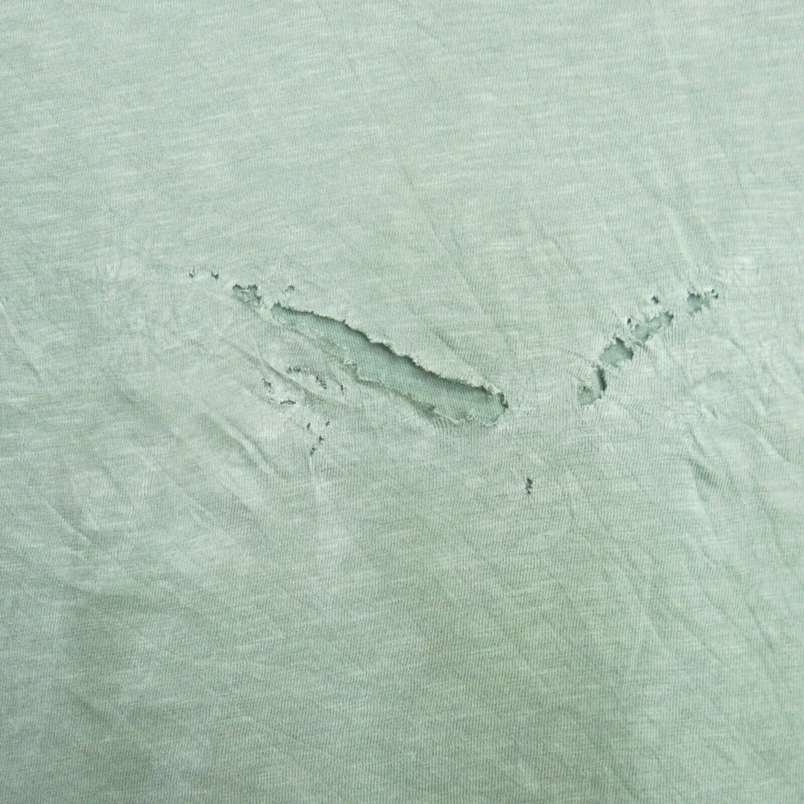 American Eagle Shirt Womens Large Green Traditional Tee Short Sleeve Henley Neck