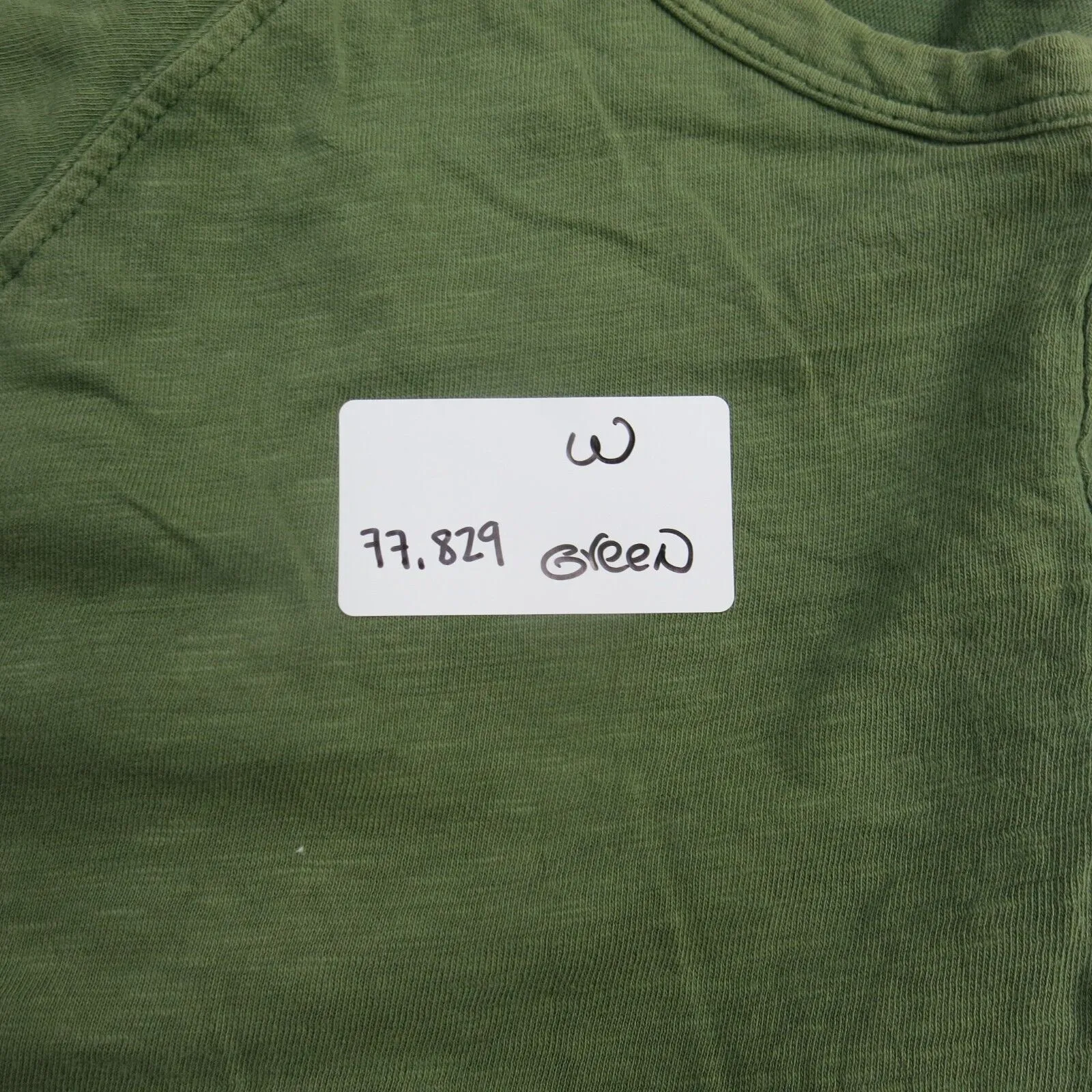 American Eagle Shirt Womens Large Green Traditional Tee Short Sleeve Henley Neck