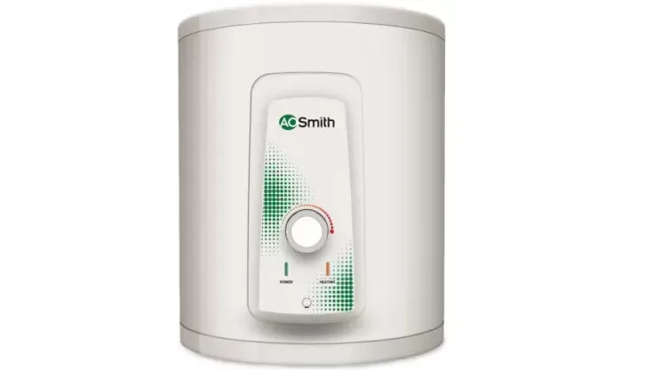 AO Smith HSE-VAS-X-035 35 Litre 5 Star Storage Water Geyser (White, Vertical, Blue Diamond Glass Lined Tank, 8 Bar Pressure)