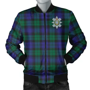 Black Watch Modern Tartan Bomber Jacket with Family Crest