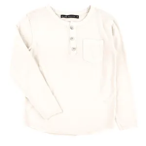 Creme Button Henley