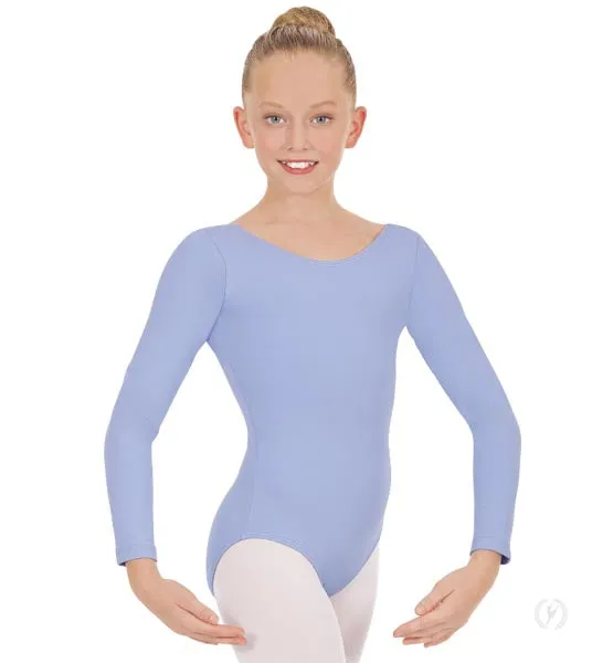 Eurotard 44265C Girls Microfiber Long Sleeve Leotard