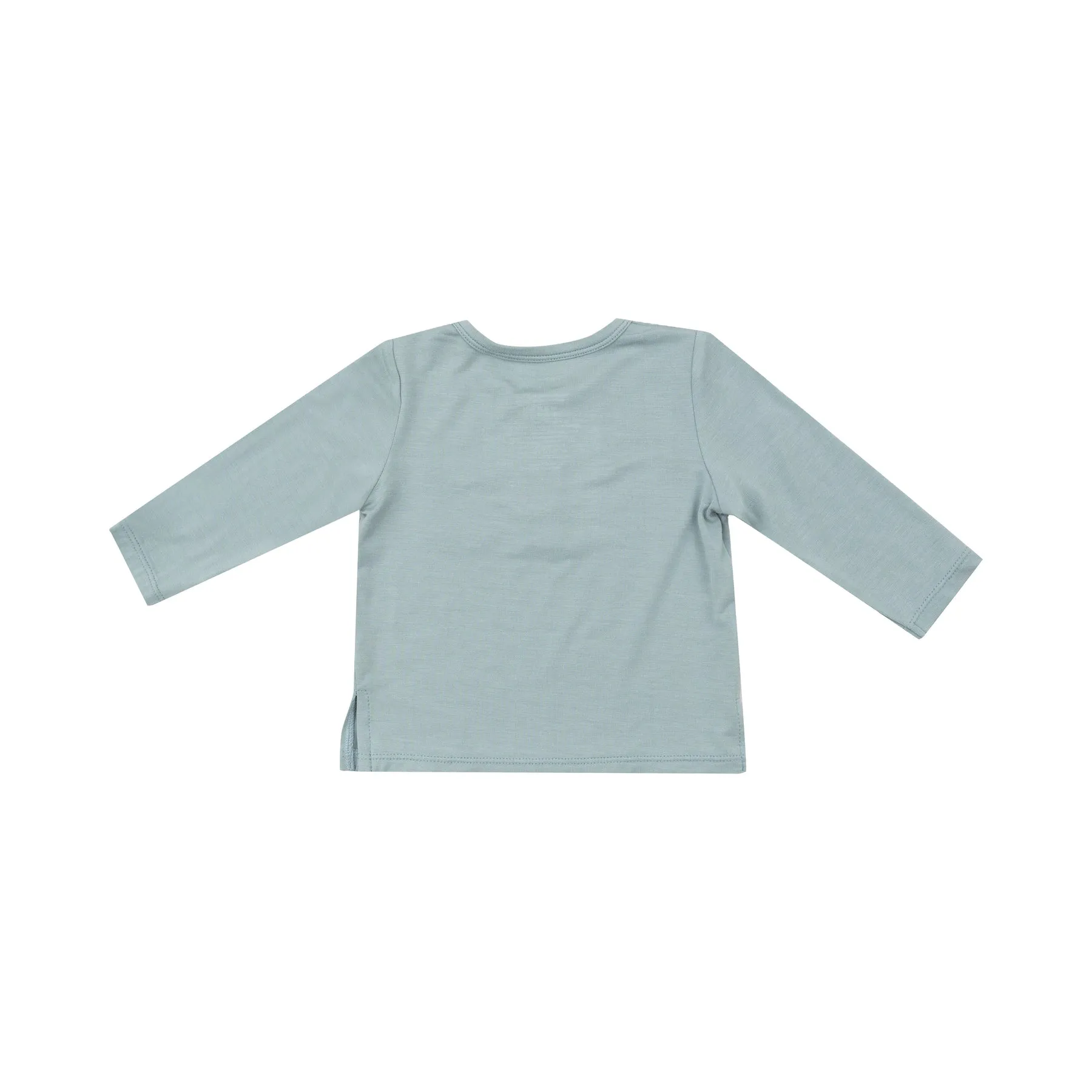 Gray Mist Bamboo Long Sleeve Henley Shirt