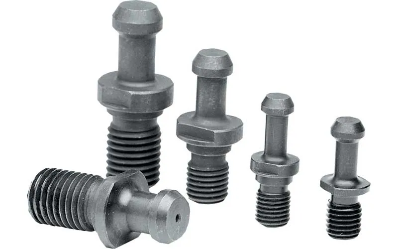GS-366-002: Standard Pull Stud (Retention Knob) For V-Flange Tooling, BT30 Taper, M12x1.75 Thread, 60° Angle