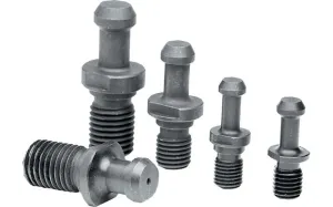 GS-366-002: Standard Pull Stud (Retention Knob) For V-Flange Tooling, BT30 Taper, M12x1.75 Thread, 60° Angle