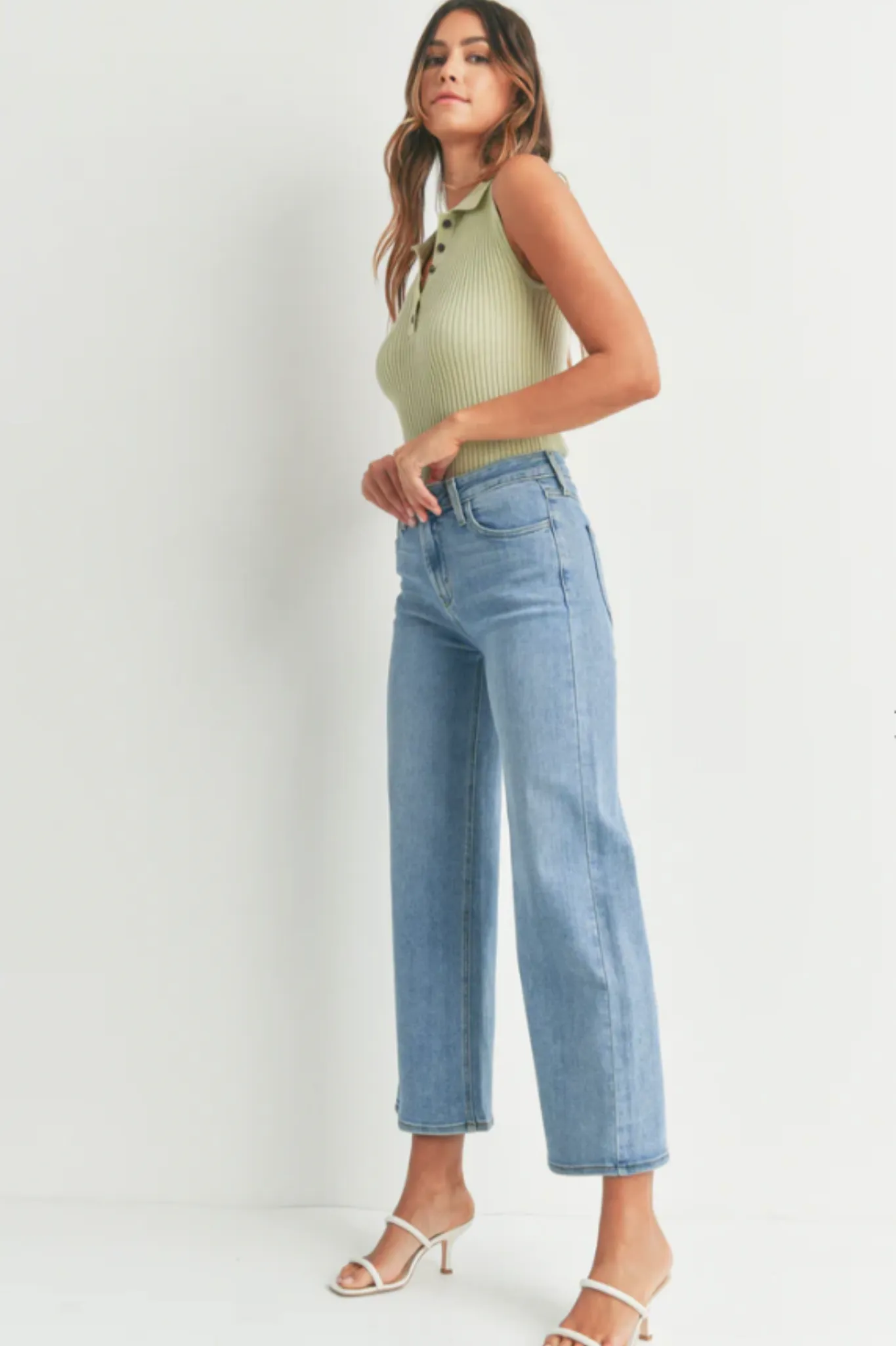 High Rise Wide Leg