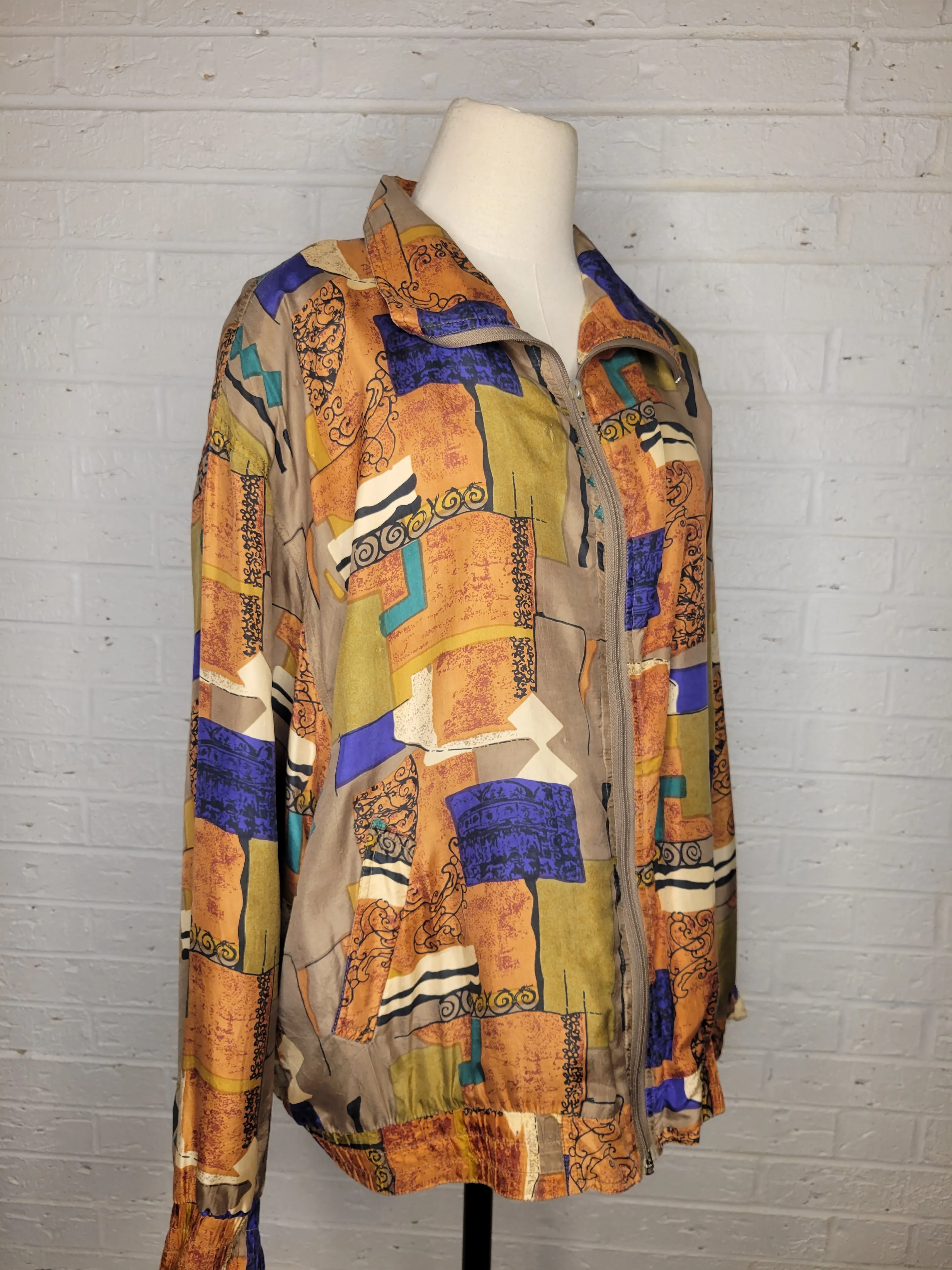 L/XL - Vintage Alfred Dunner Windbreaker