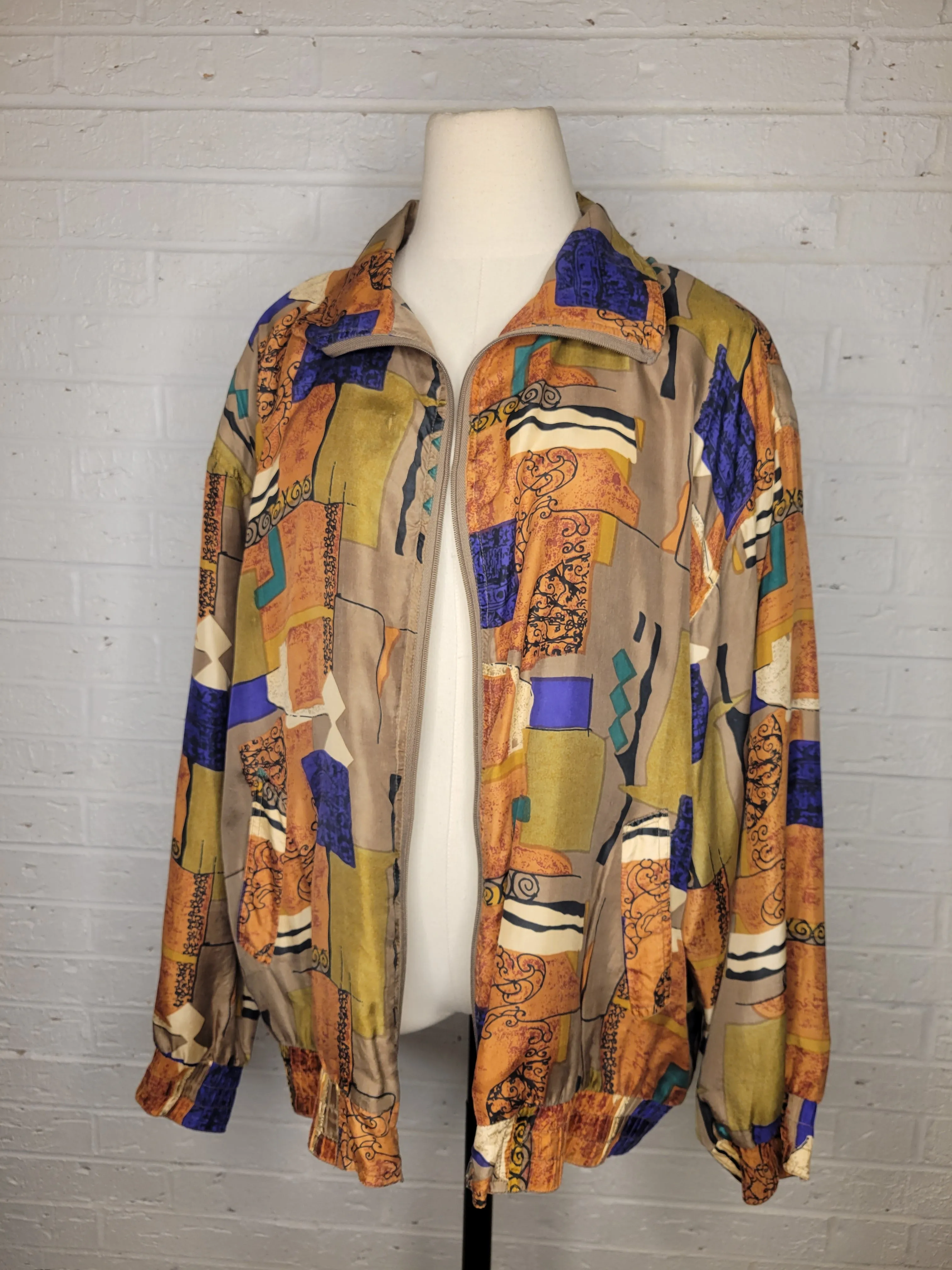 L/XL - Vintage Alfred Dunner Windbreaker