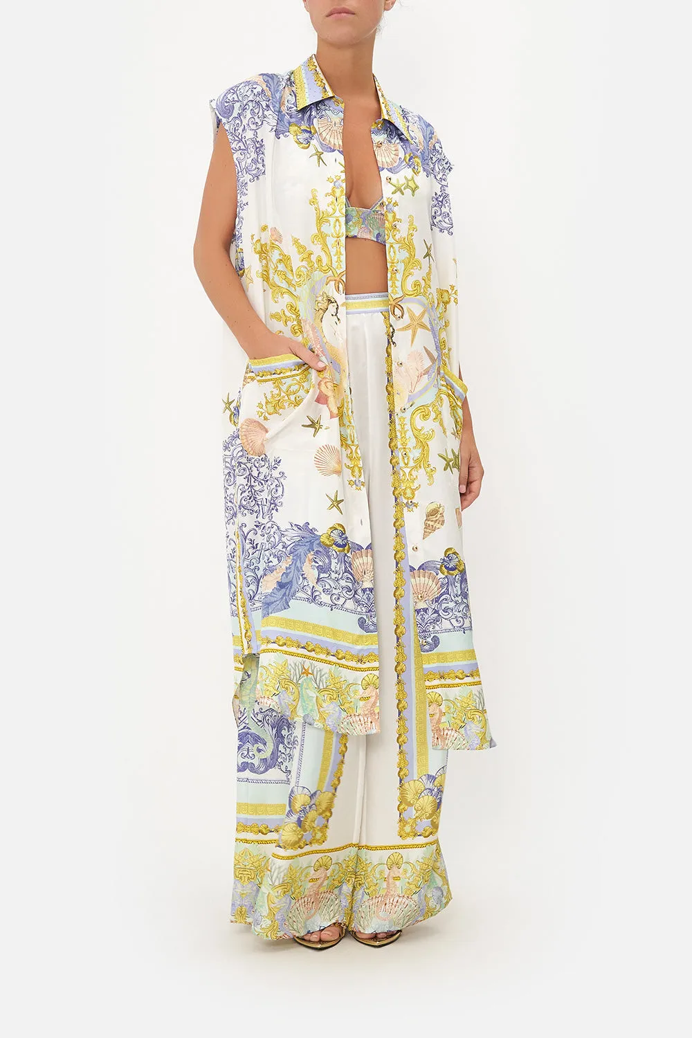 MIDI TUNIC SHIRT DRESS STAR OF THE SEA