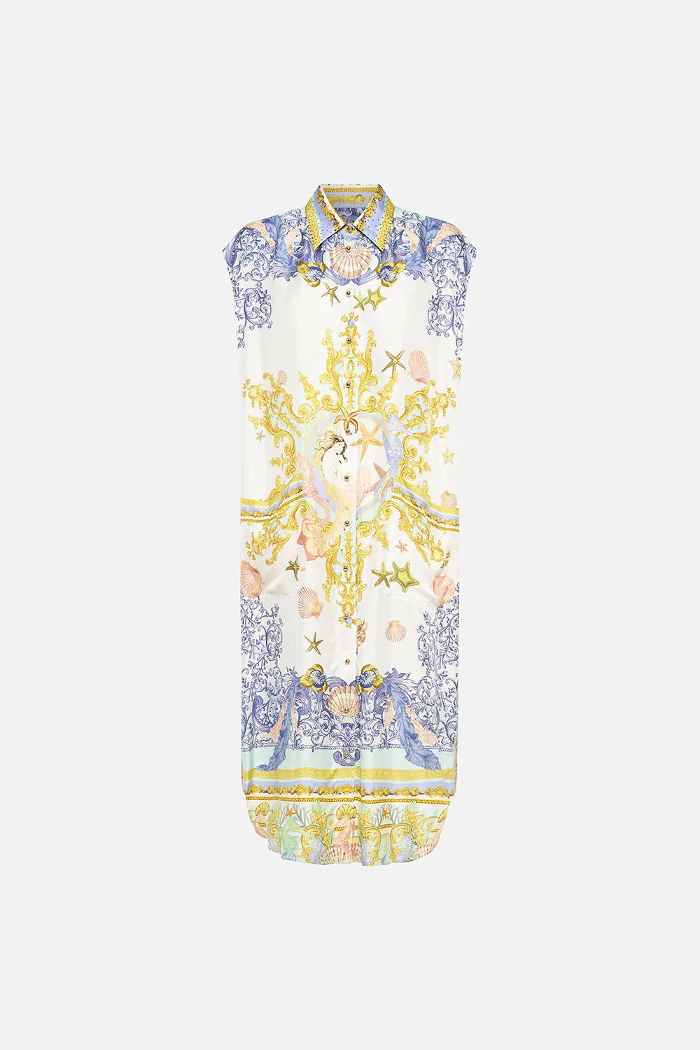 MIDI TUNIC SHIRT DRESS STAR OF THE SEA