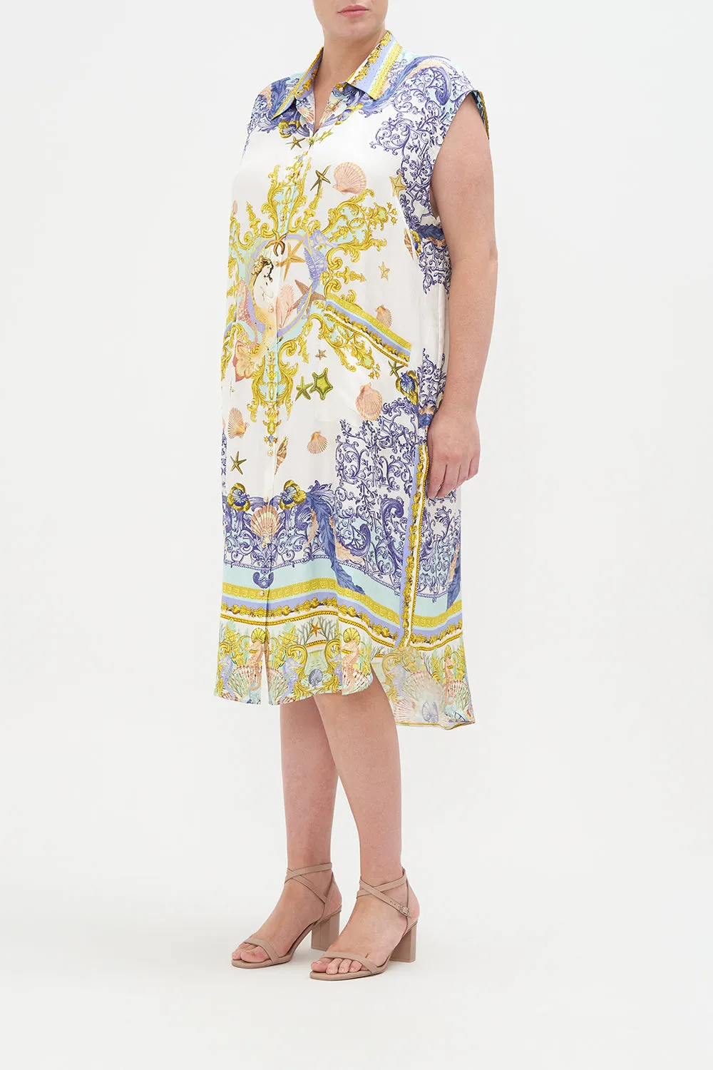 MIDI TUNIC SHIRT DRESS STAR OF THE SEA