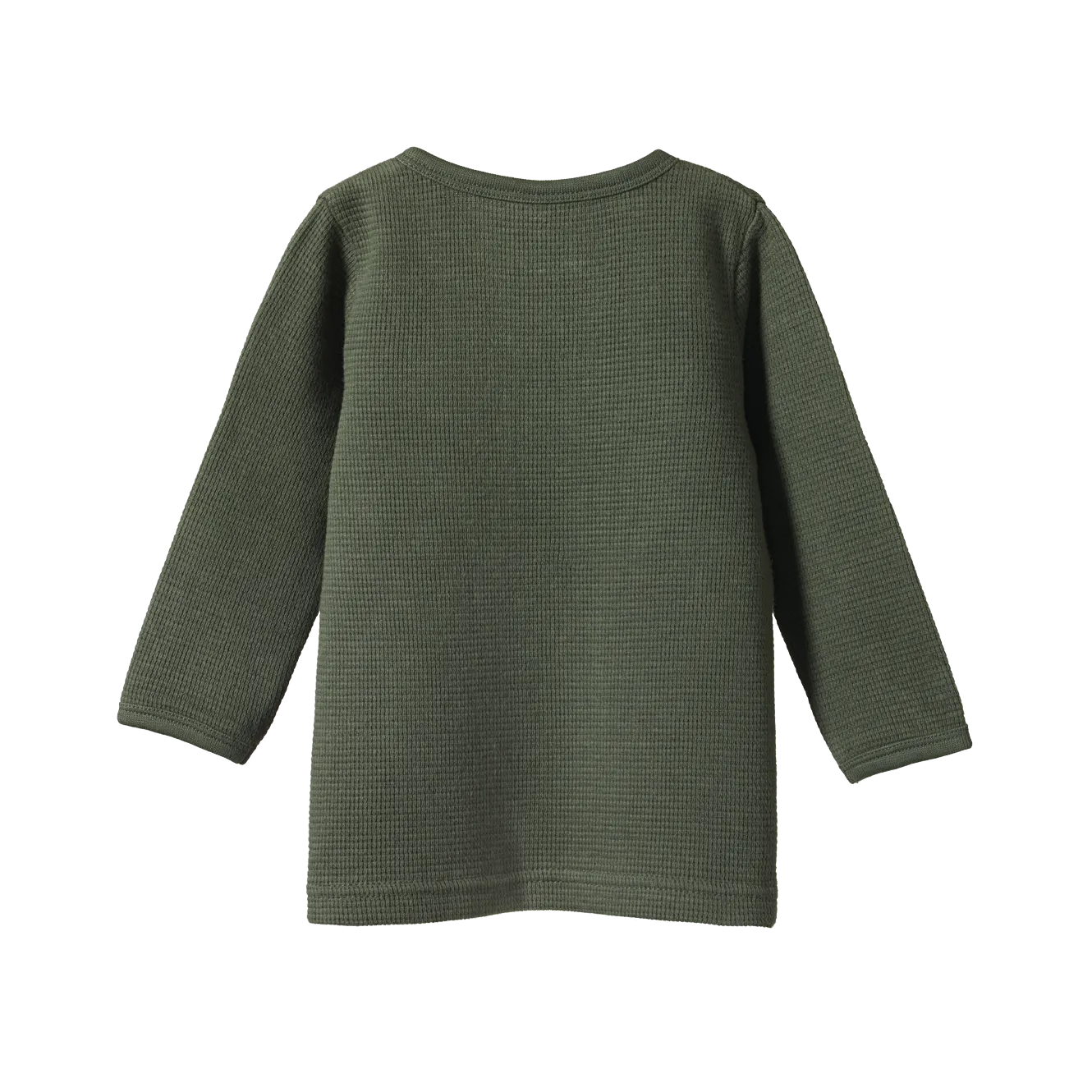 Nature Baby Henley Waffle Tee - Thyme