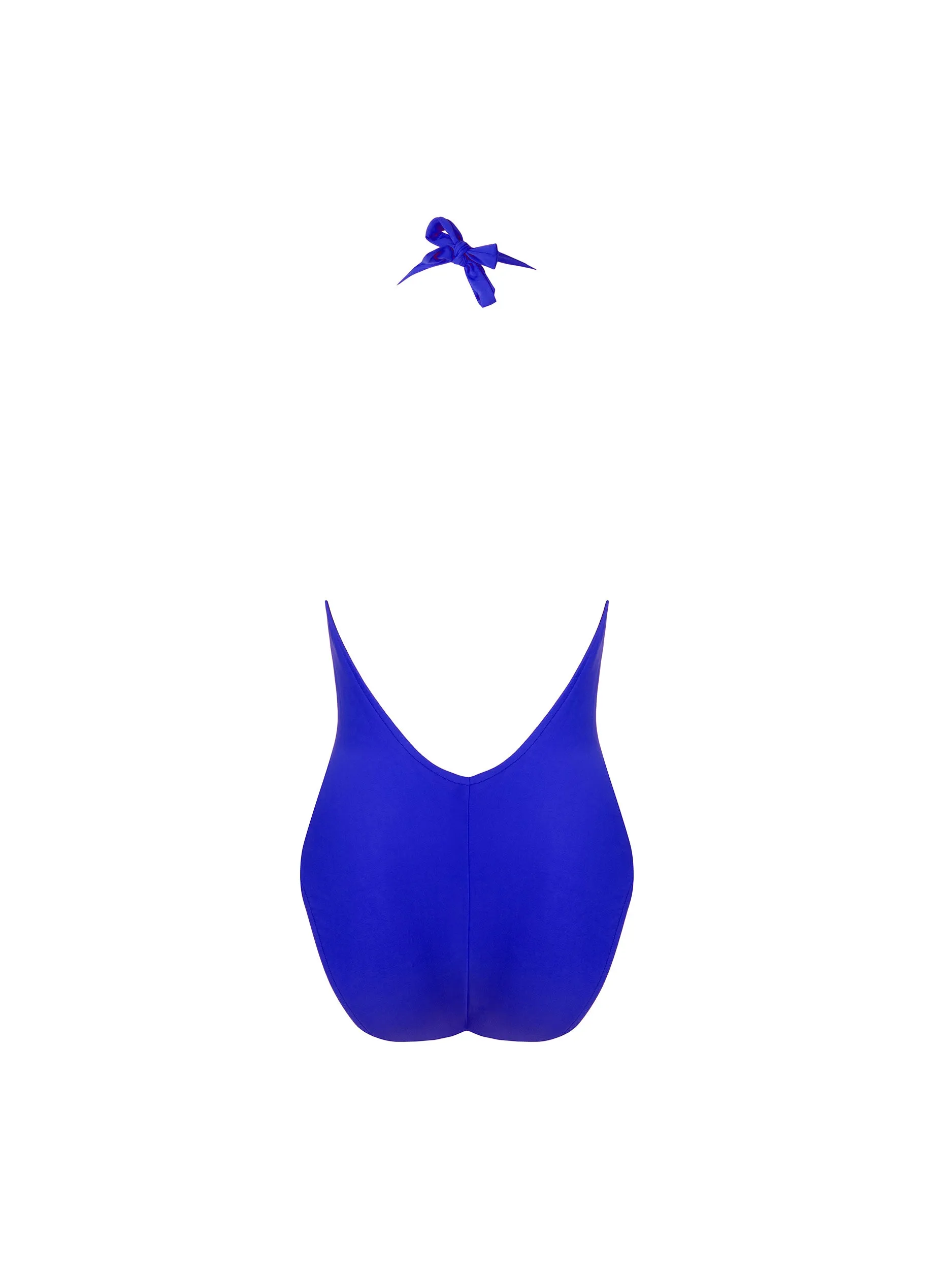 Perles Nacrées Blue Halter Swimsuit