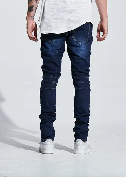 Pete Biker Denim (Indigo Ripped)