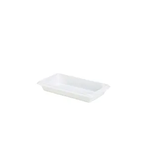 Royal Genware Gastronorm Dish 1/3 55mm White