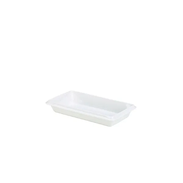 Royal Genware Gastronorm Dish 1/3 55mm White