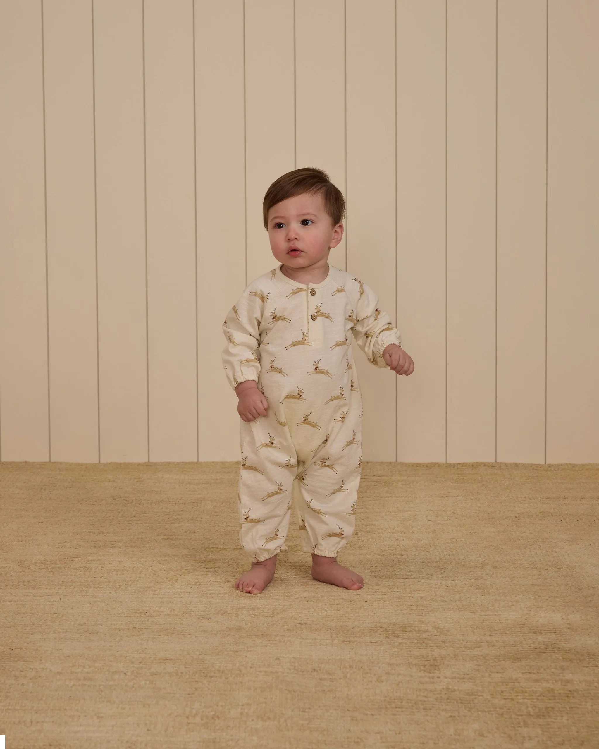 Rylee   Cru Henley Jumpsuit - Reindeer