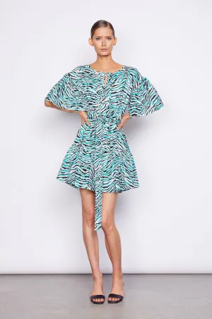 STEVIE DRESS - MERCURY ZEBRA