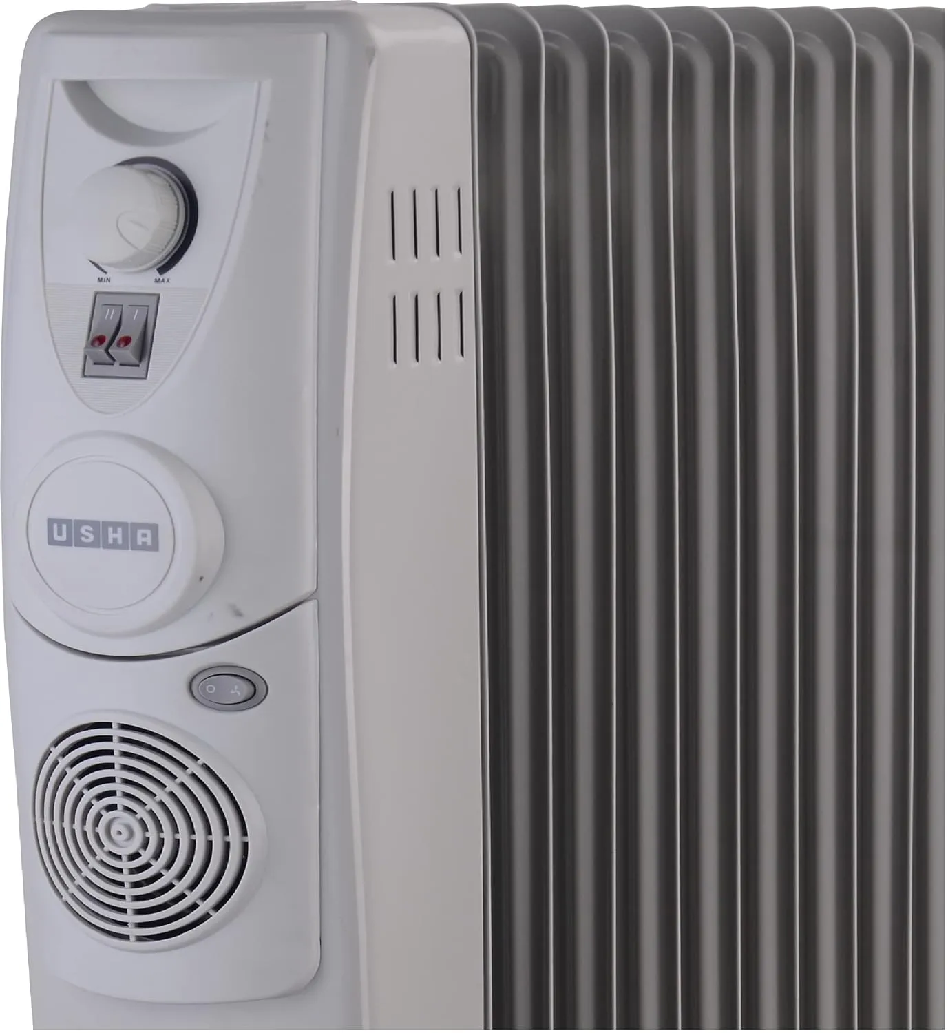 Usha OFR 13 Fin 2900 Watt 4213 F PTC Room Heater with Fan Heater (White, Oil Filled Radiator)